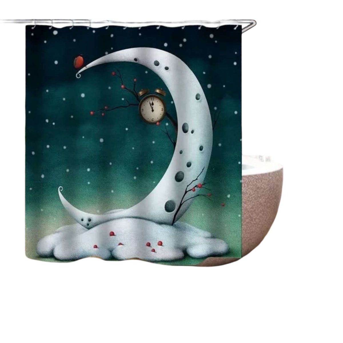 GENERICO - CORTINA DE BAÑO CON FORRO DE DUCHA 180 cm L7