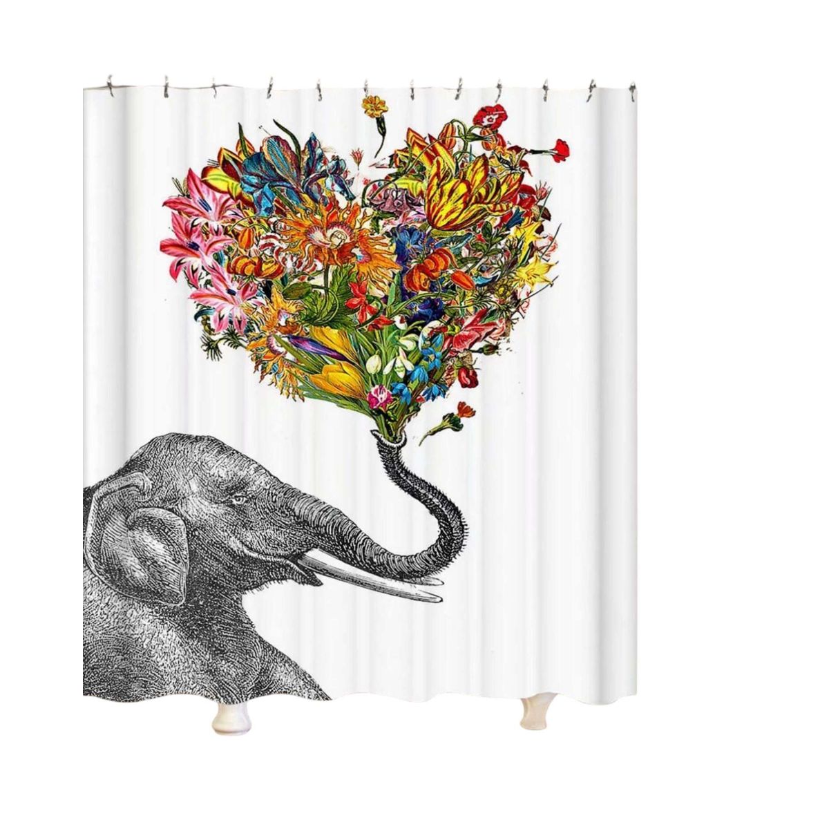 GENERICO - CORTINA DE BAÑO CON FORRO DE DUCHA 180 cm L10