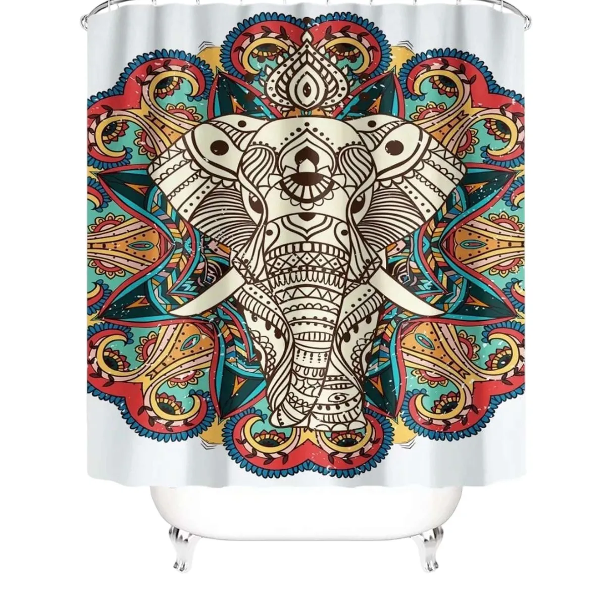 GENERICO - CORTINA DE BAÑO CON FORRO DE DUCHA 180 cm L12