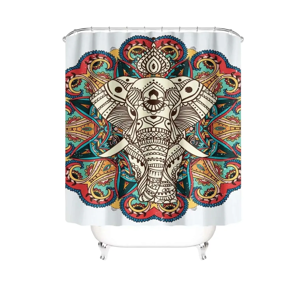 GENERICO - CORTINA DE BAÑO CON FORRO DE DUCHA 180 cm L12
