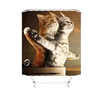 CORTINA DE BAÑO CON FORRO DE DUCHA 180 cm L16