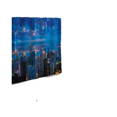 GENERICO - CORTINA DE BAÑO CON FORRO DE DUCHA 180 cm L35