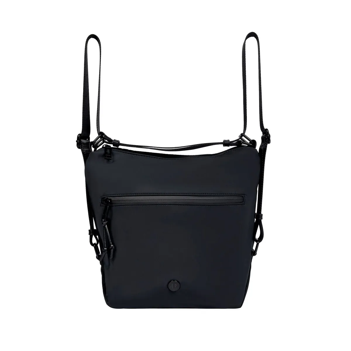 POLLINI - Mochila Mujer convertible a cartera Negro Pollini