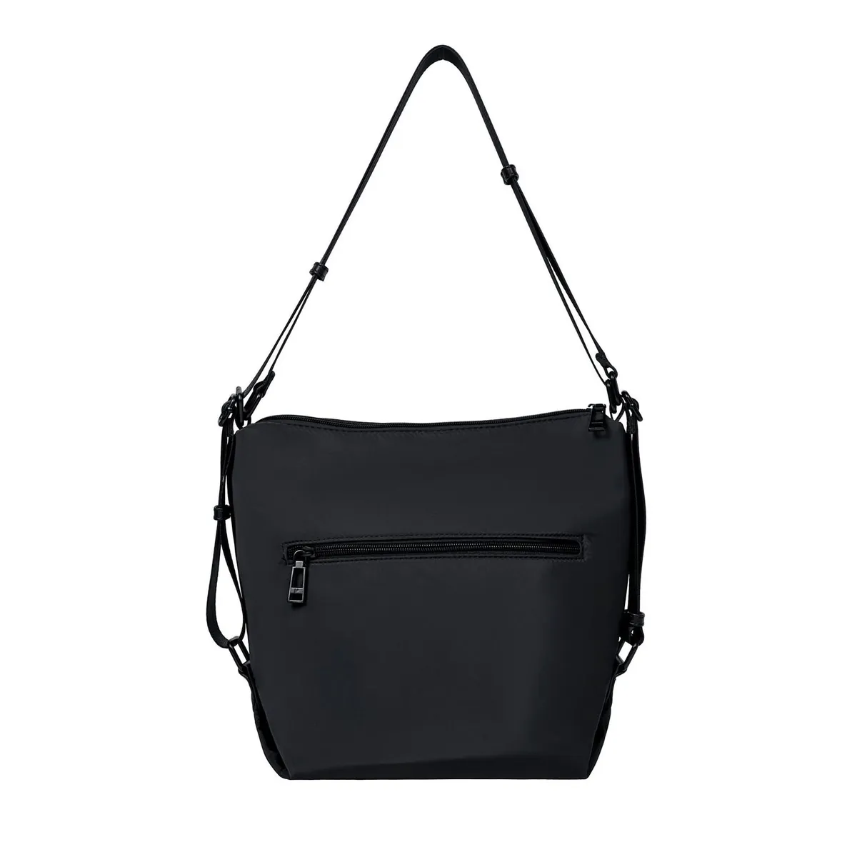 POLLINI - Mochila Mujer convertible a cartera Negro Pollini