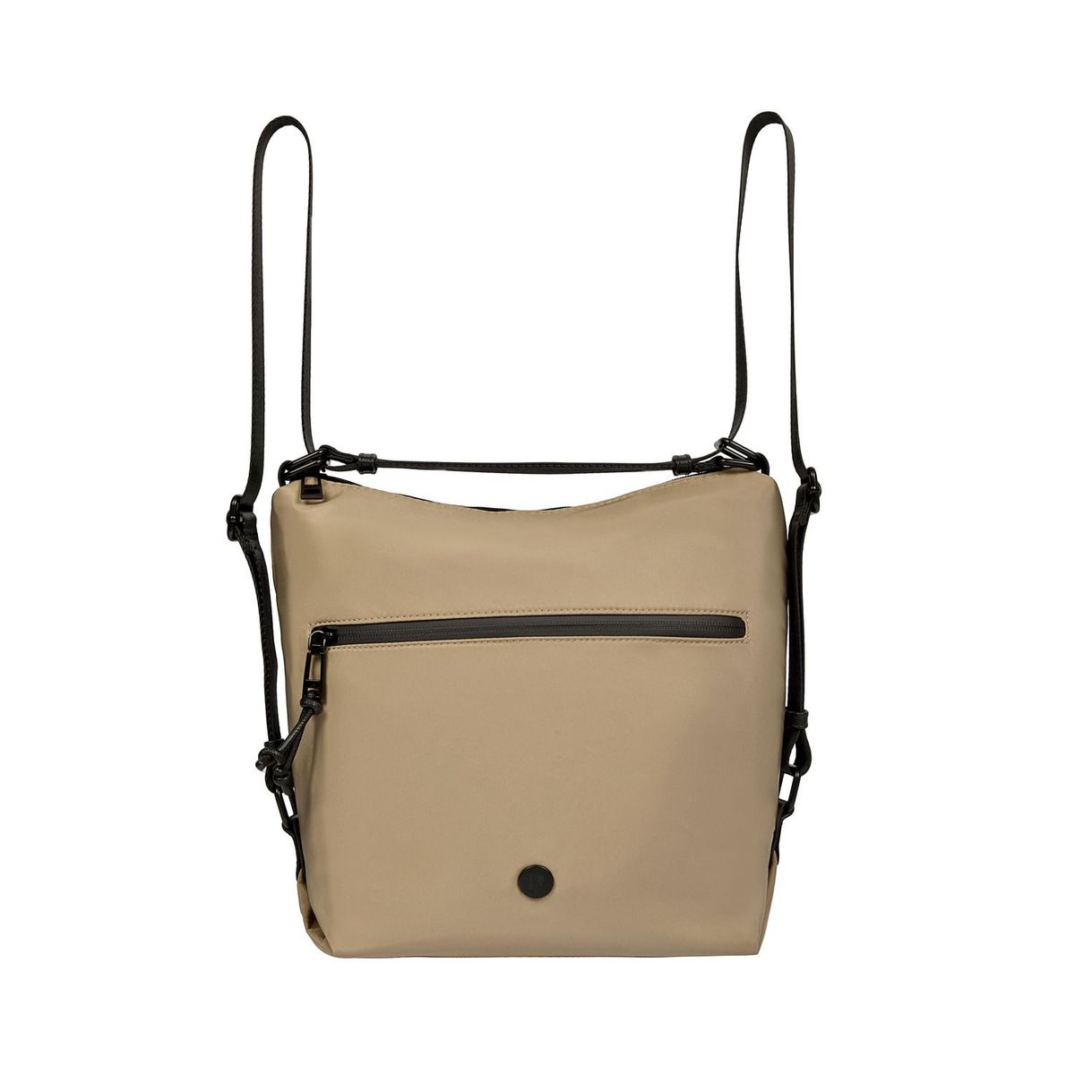 POLLINI - Mochila Mujer convertible a cartera Beige Pollini