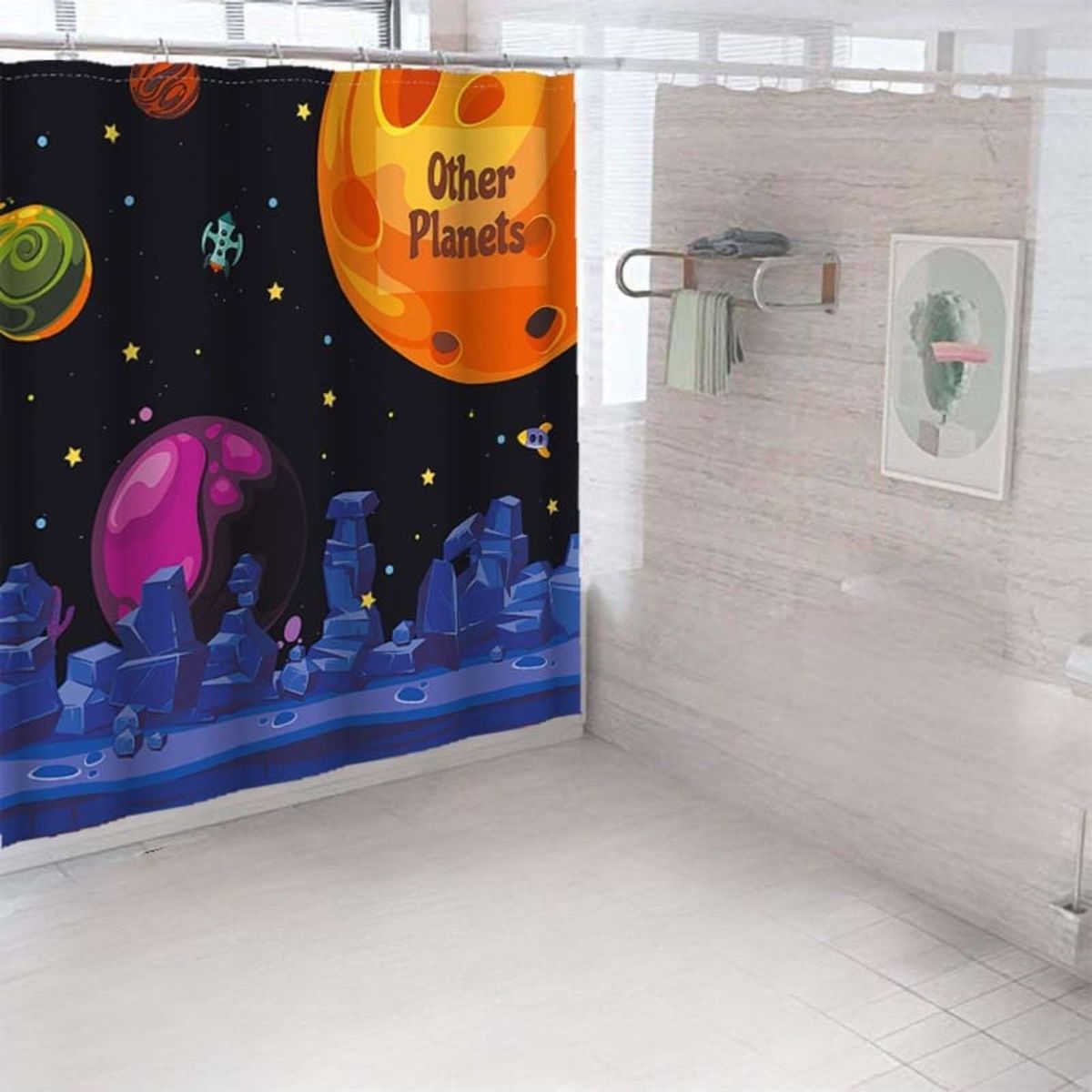 GENERICO - CORTINA DE BAÑO 180 cm