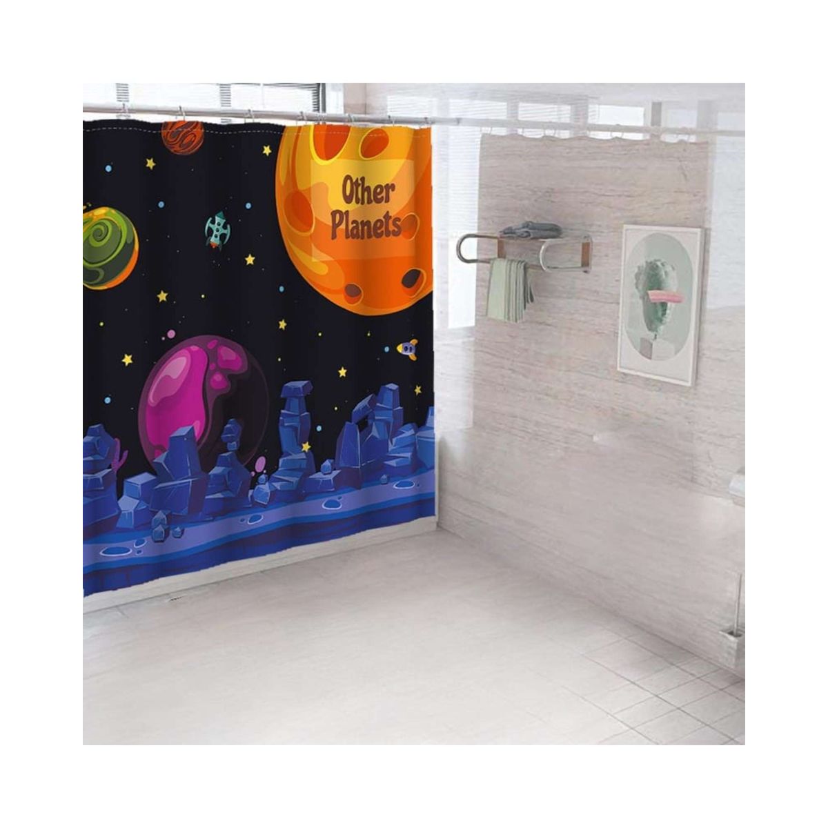 GENERICO - CORTINA DE BAÑO 180 cm