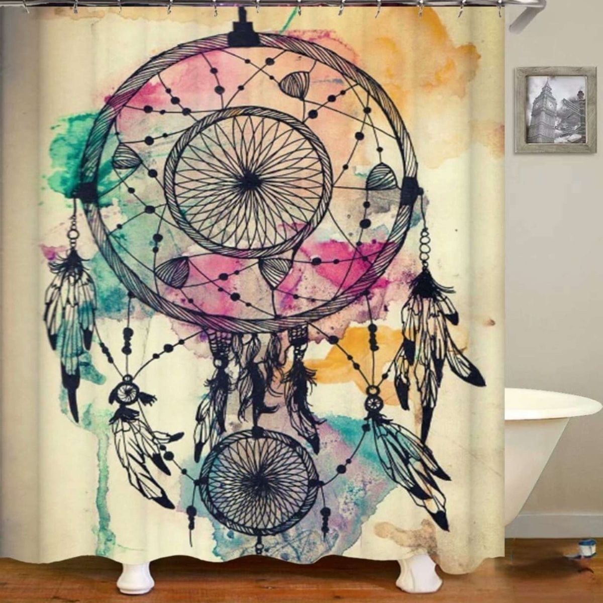 GENERICO - CORTINA DE BAÑO 180 cm