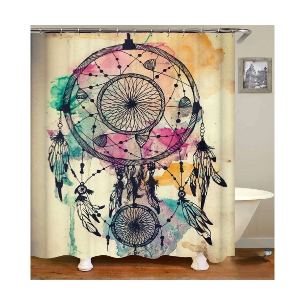 GENERICO - CORTINA DE BAÑO 180 cm