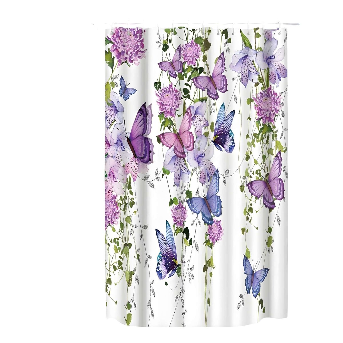 GENERICO - CORTINA DE BAÑO MAS FORRO DE DUCHA V8