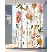 CORTINA DE BAÑO CON FORRO DE DUCHA