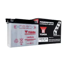 YUASA - Batería de Moto 12N7B-3A 7Ah 7CCA