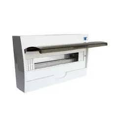 DRL LIGHTING - Tablero Eléctrico Sobreponer Drl 18 Modulos Tapa Clara Sec