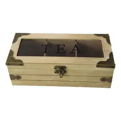 GENERICO - Mini Cajonera De Madera 3 Compartimientos Te