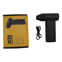 TASBEL - Mini Soplador De Aire Con Boquilla Adicional Ventilador Turbo 5 Velocidades