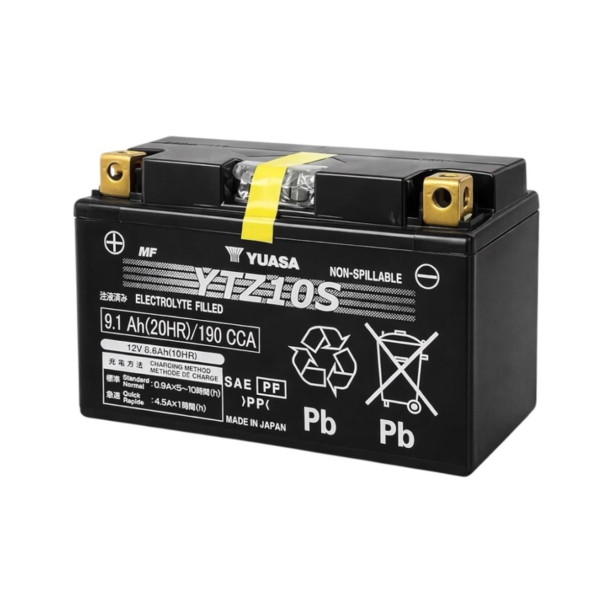 YUASA - Batería para Moto YTZ10S 8,6 AH 190 CCA