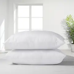 MASEL - Set 2 almohadas 50x70 premium eco colores- Blanco