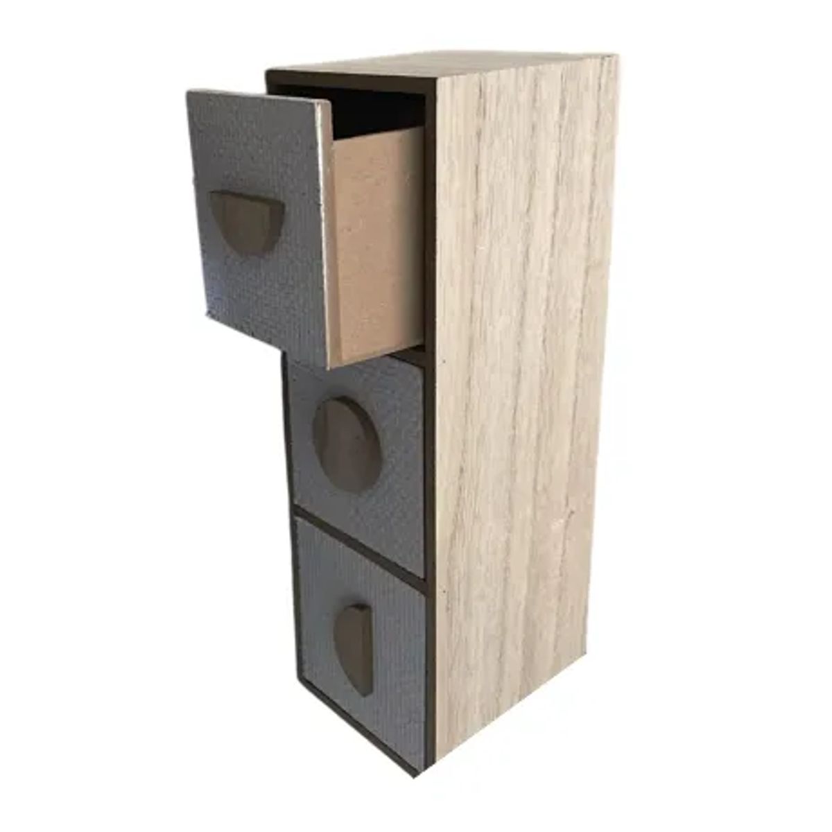 GENERICO - Mini Cajonera Decorativa Moderna De Madera 3 Niveles Agregar a favoritos
