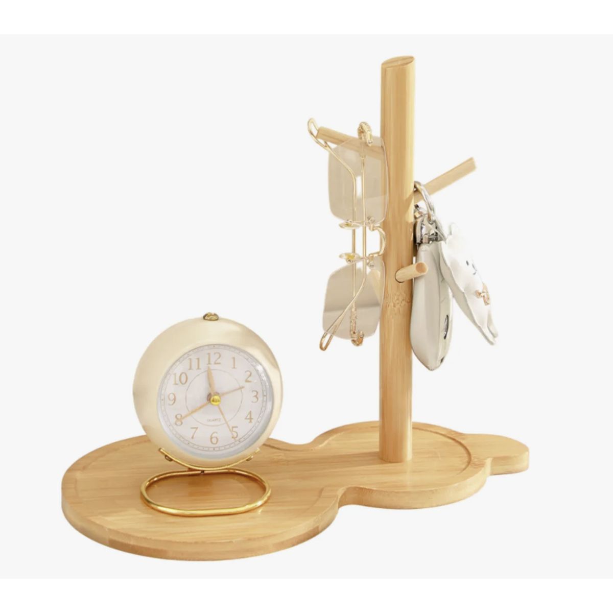 OKAY - Bandeja Para Llaves De Madera Con Ganchos Y Porta Llaves