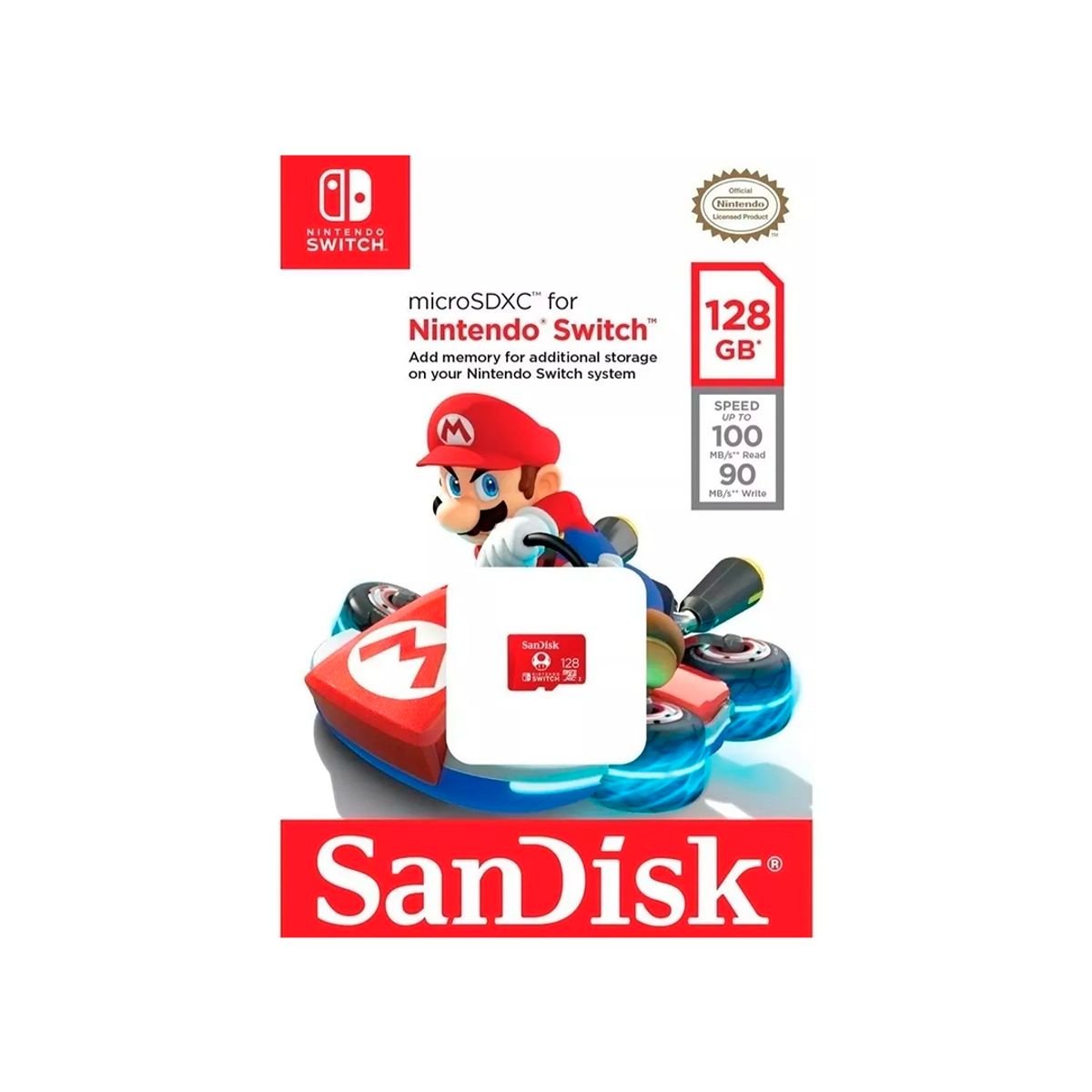 SANDISK - Tarjeta De Memoria Sandisk Microsdxc 128gb Nintendo Switch