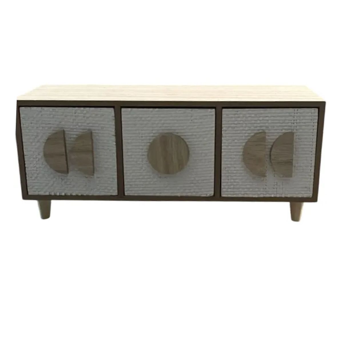 GENERICO - Mini Cajonera Decorativa Moderna De Madera 3 Gavetas