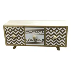 GENERICO - Mini Cajonera De Madera 3 Gavetas Decoración Minimalista