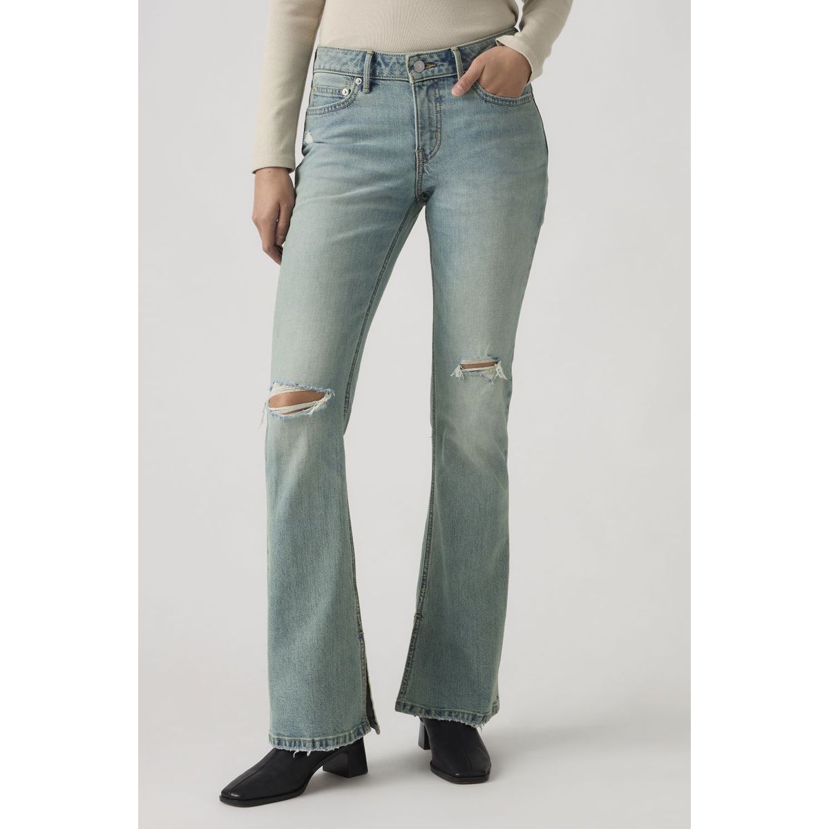 LEVIS - Jeans Mujer Low Slim Boot Celeste Levis