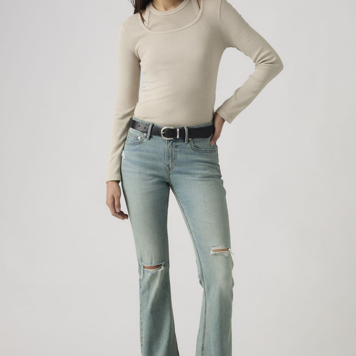 LEVIS - Jeans Mujer Low Slim Boot Celeste Levis