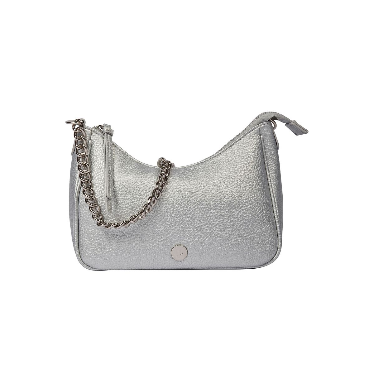 POLLINI - Cartera Tote con cadena Gris Pollini