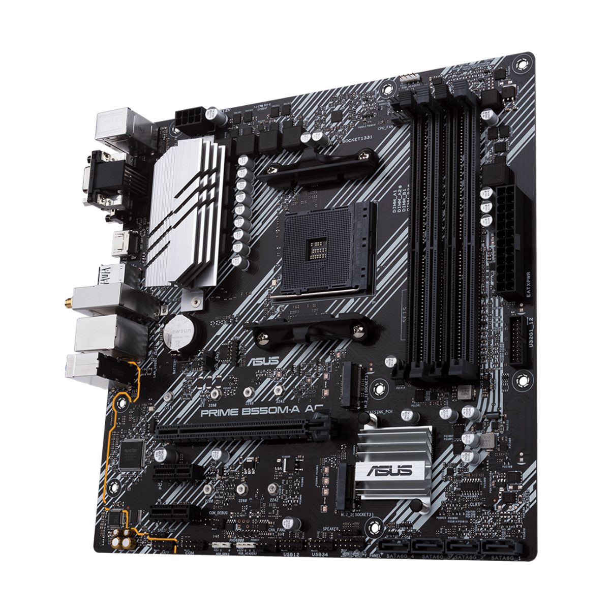 ASUS - Placa Madre Asus Prime B550M-A AC Socket AM4 DDR4 21334600MHz Ryzen