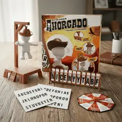 GENERICO - Ahorcado Juego Mesa De Palabras Magnetico Familiar