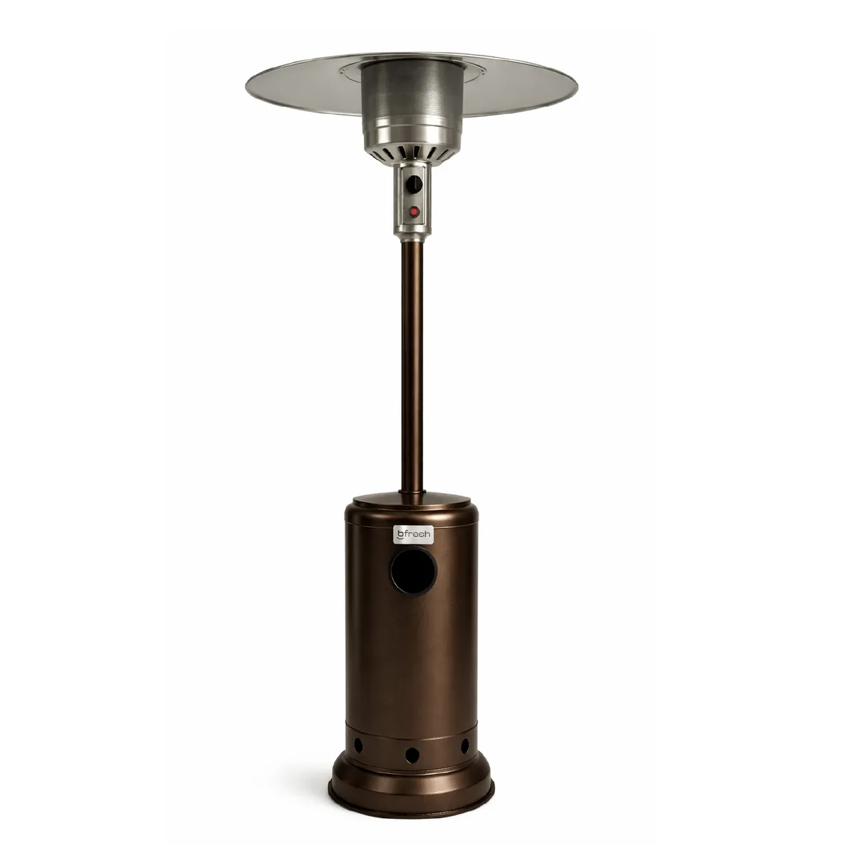 B FRESH - Estufa De Patio Exterior A Gas 50,000 Btu Antivuelco Bfresh Marrón Oscuro