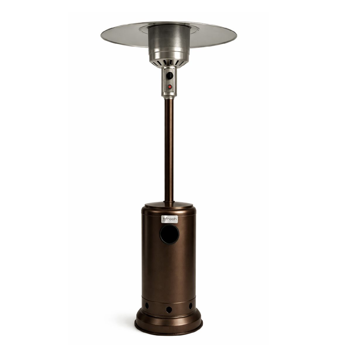 B FRESH - Estufa De Patio Exterior A Gas 50,000 Btu Antivuelco Bfresh Marrón Oscuro