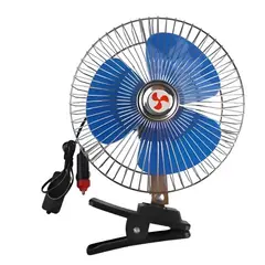 GENERICO - Ventilador Para Auto Furgon Automovil 12v Oscilante 18cm