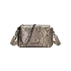 ZAPPA - Cartera Bandolera Animal Print Dorado