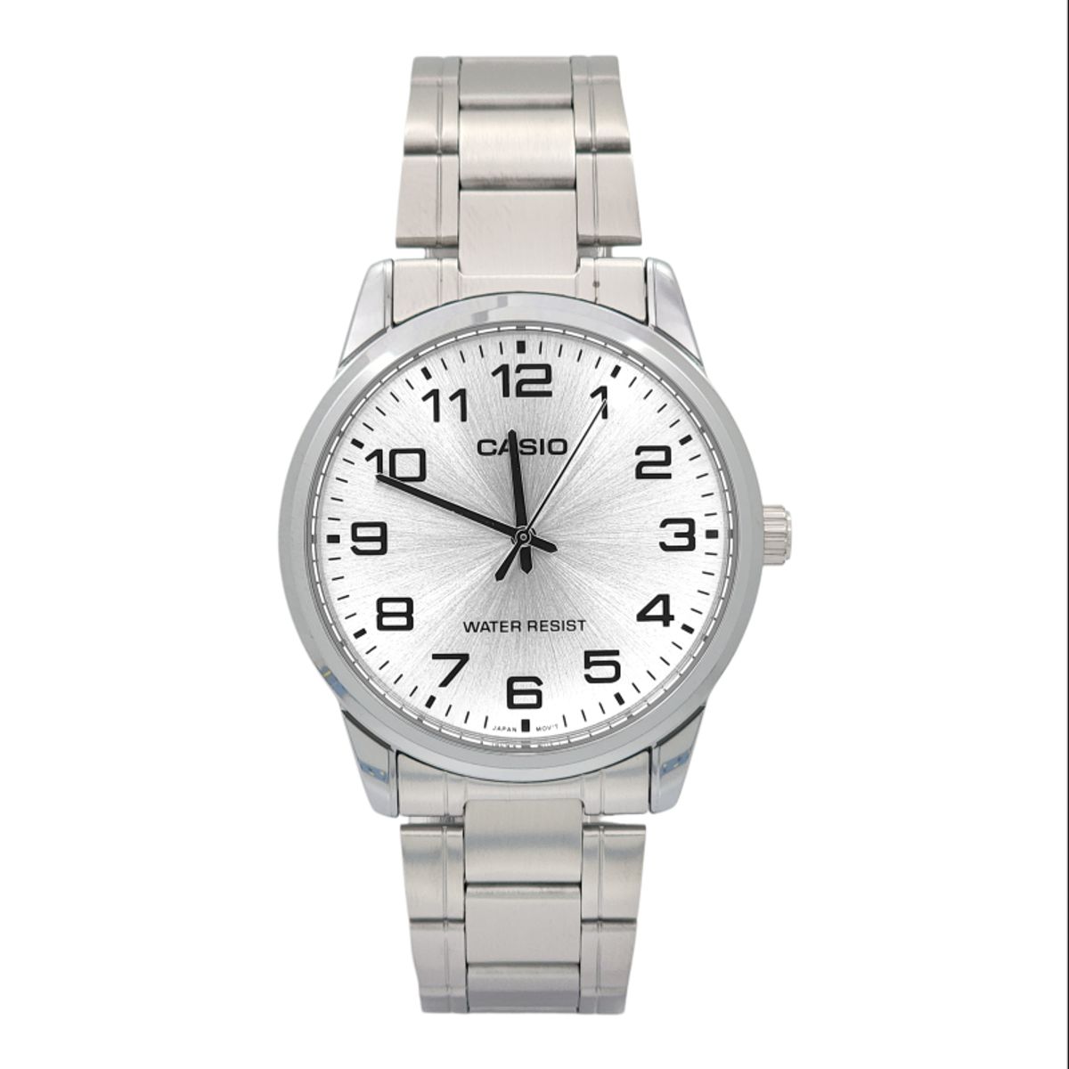 CASIO - Reloj Casio caballero MTP-V001D-7B correa acero fondo plateado