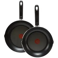 TEFAL - Set de 2 Sartenes 20 y 26 Cm Color Negro Marca Francesa