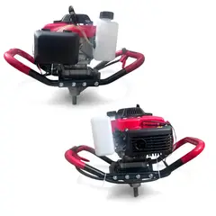 GENERICO - Barreno Ahoyadora A Gasolina Profesional - Motor 4 Tiempos 85cc / barreno