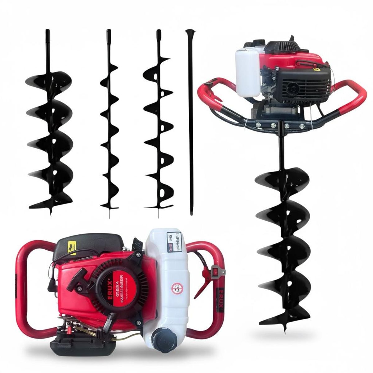 GENERICO - Barreno Ahoyadora A Gasolina Profesional - Motor 4 Tiempos 85cc / barreno