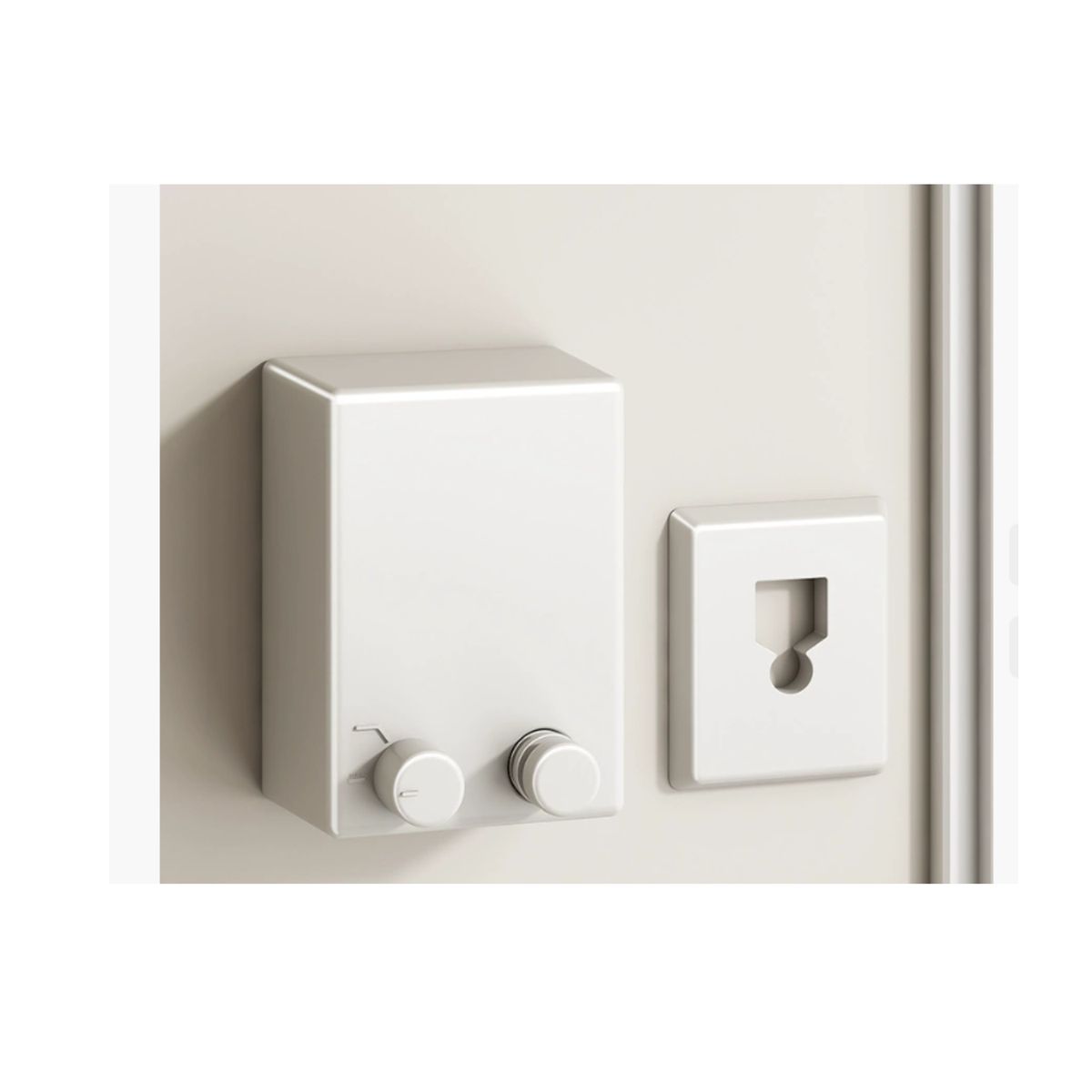 GENERICO - Tendedero Retráctil Colgador Ropa Pared Doble Linea Cuerda Color Blanco