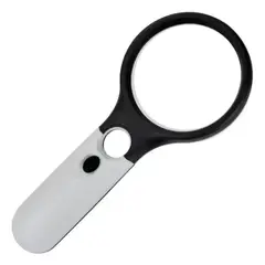 GENERICO - Lupa Lectura Iluminación Luz 3 Led Joyería Hogar Multiusos