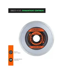 GLADIATOR - DISCO 4 1/2" DIAMANTADO CONTINUO DC8115/1