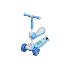 BABYLUNA - Scooter Monopatín con Asiento Ajustable Conejo Azul