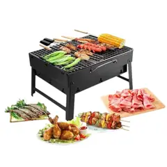 GENERICO - Parrilla Carbon Móvil Ylb Tl-353 29x36 Cm Negro