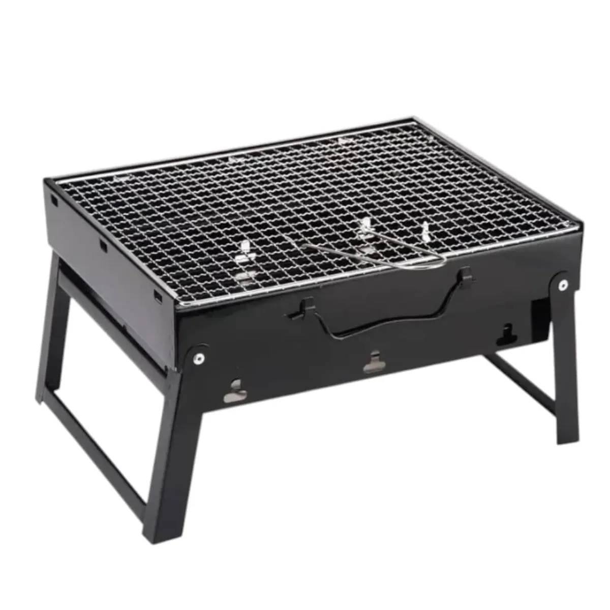 GENERICO - Parrilla Carbon Móvil Ylb Tl-353 29x36 Cm Negro