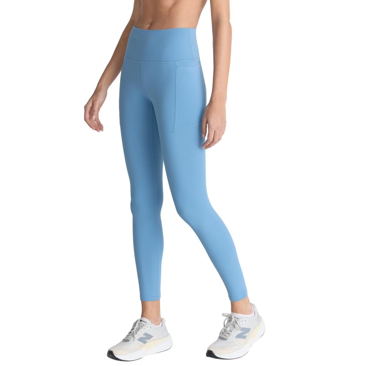 NEW BALANCE - Calzas Mujer New Balance Harmony Pocket High Rise Celeste