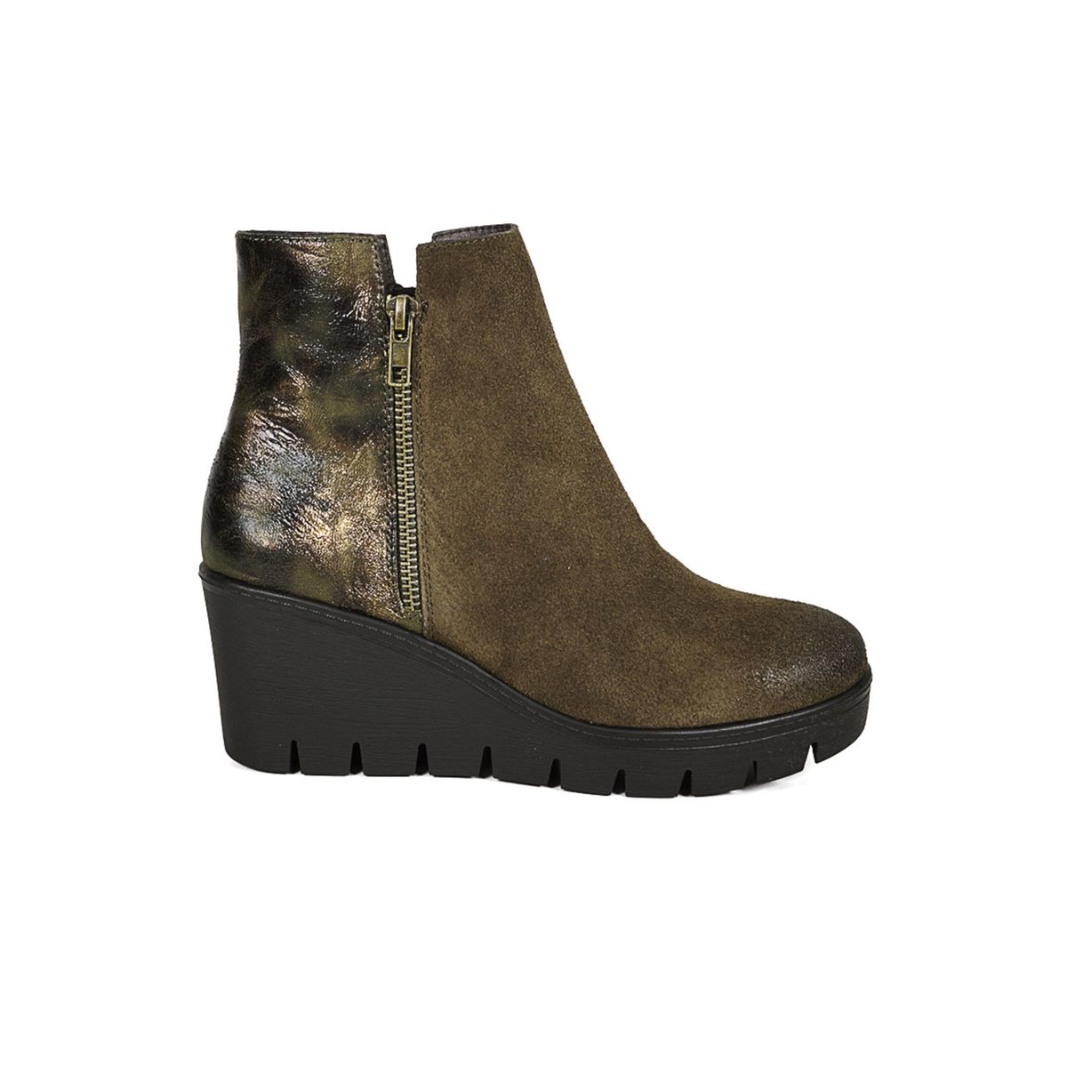 DEGAS - Botín Cuero Francina Verde DEGAS