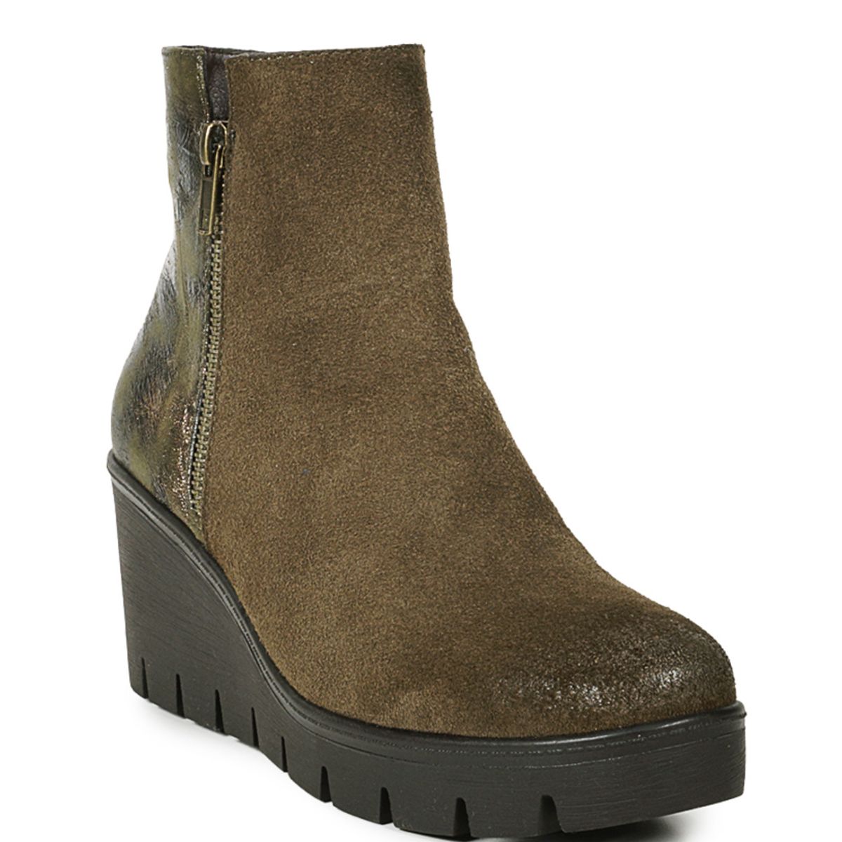 DEGAS - Botín Cuero Francina Verde DEGAS