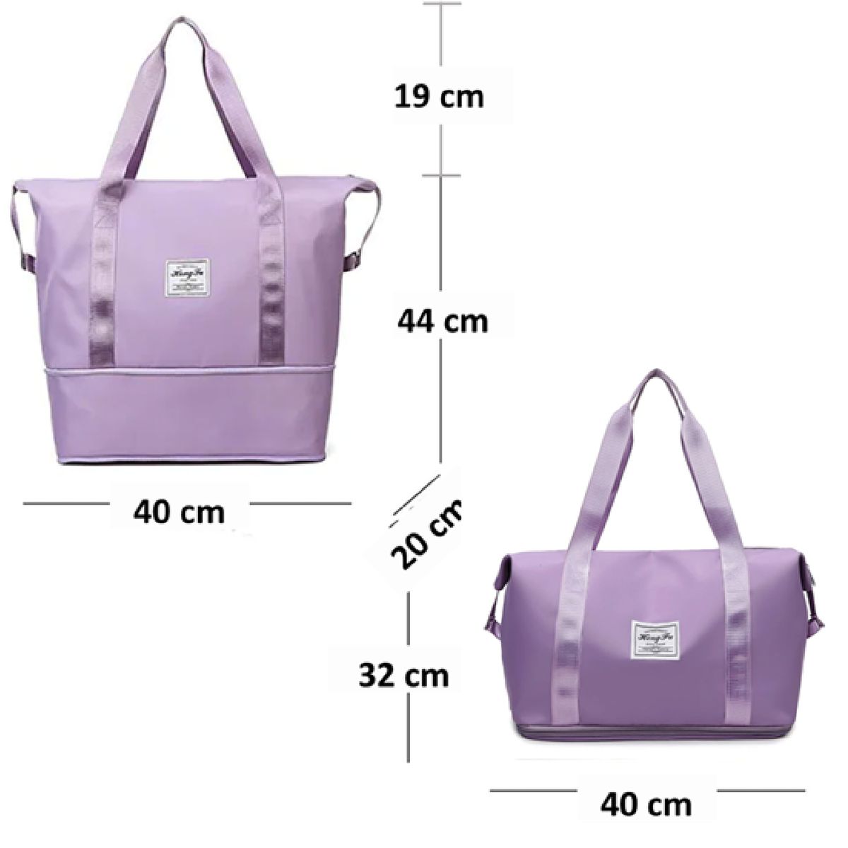 GENERICO - Bolso Cartera Mujer Hombro Plegable Tote Bag Daily Casual Impermeable Deportivo Viaje Expansible