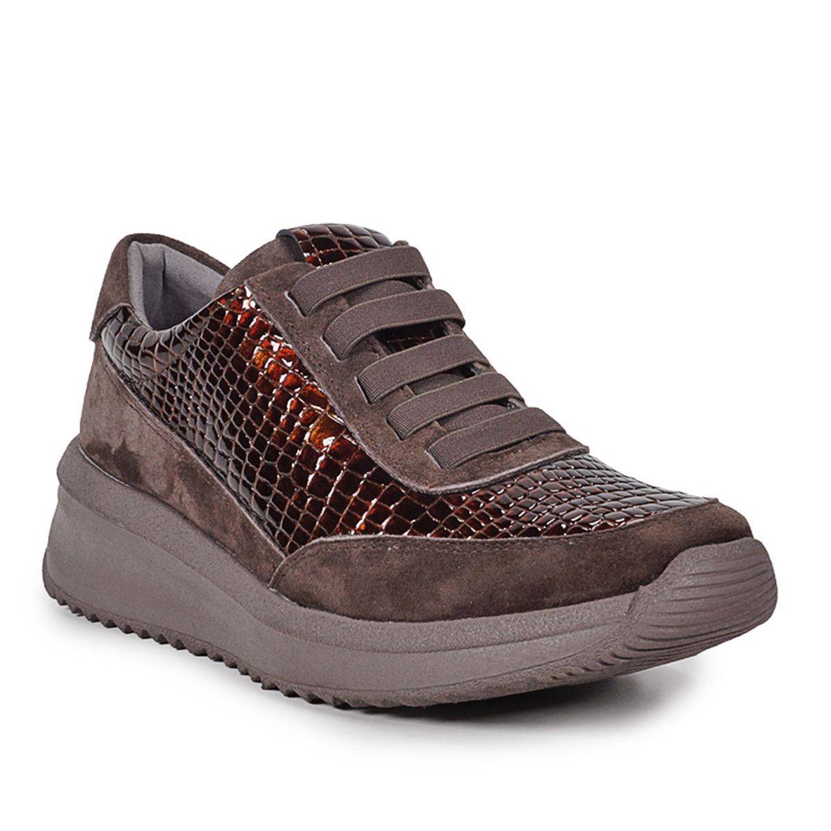 DEGAS - Zapatilla Cuero Aniella Café DEGAS